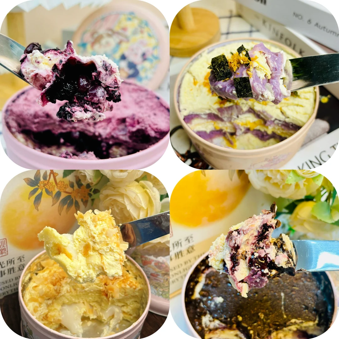 【当天吃完】手工桑葚、芋泥千层蛋糕甜而不腻罐子蛋糕甜品