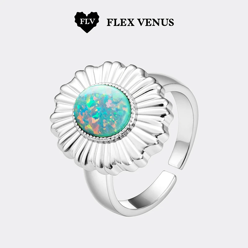 铜合金戒指 FLV复古调色盘戒指轻奢复古小众设计男女开口戒礼物