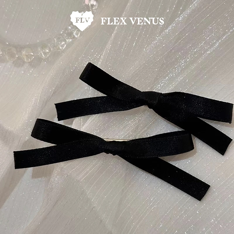 FLV蝴蝶结鸭嘴夹发夹 甜美元气百搭气质时尚发饰