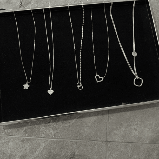 坠链均925银 银饰项链新款07.29