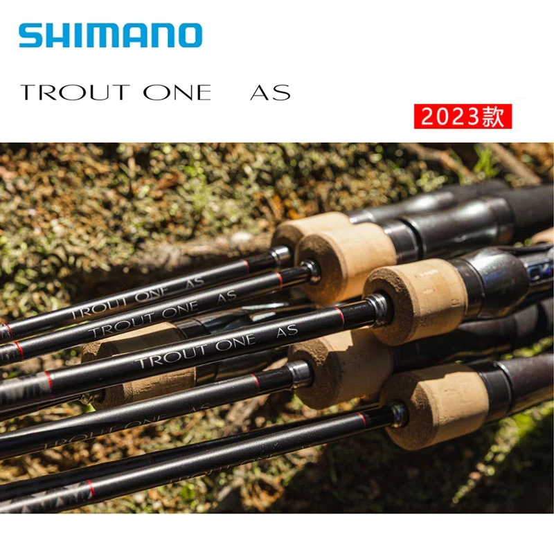 SHIMANO禧玛诺23款TROUT ONE AS 马口鳟鱼竿直柄枪柄UL微物路亚竿