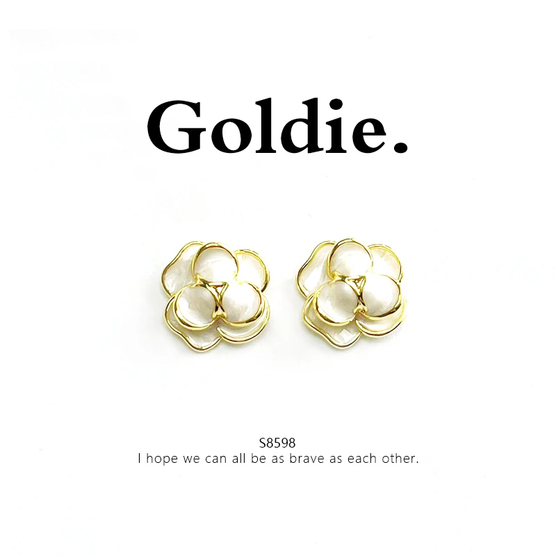 铜合金耳饰 设计师款百搭耳饰 8598