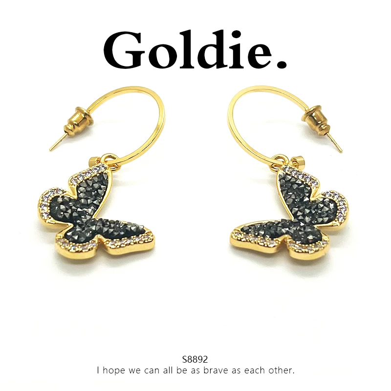 铜合金耳饰 设计师款经典时尚百搭气质耳饰 8892