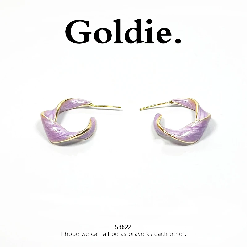 铜合金耳饰 设计师款百搭气质耳饰8822