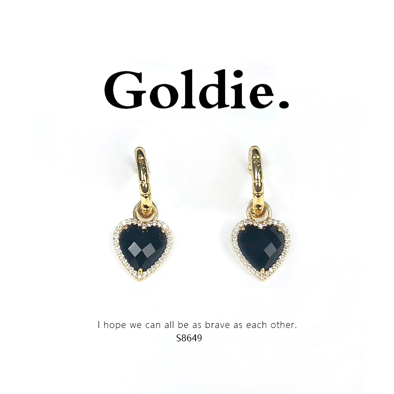 铜合金耳饰 设计师款百搭气质耳饰8649