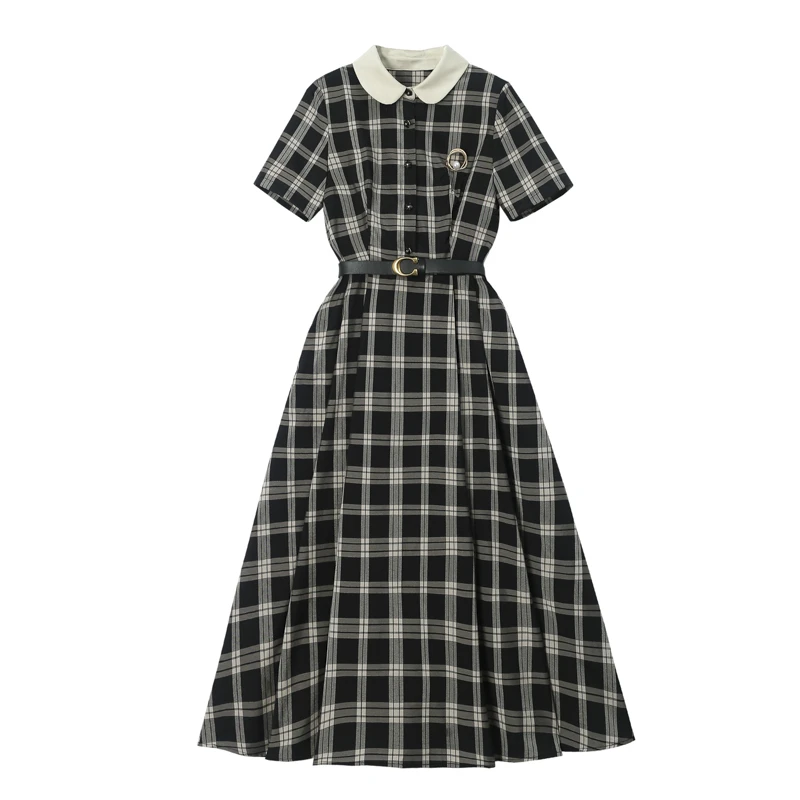 【芬芬姐专属 】QC Caturci 2024女装夏季短袖连衣裙 YM4B01581Q