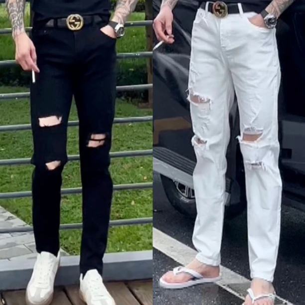 9325款修身弹力牛仔裤