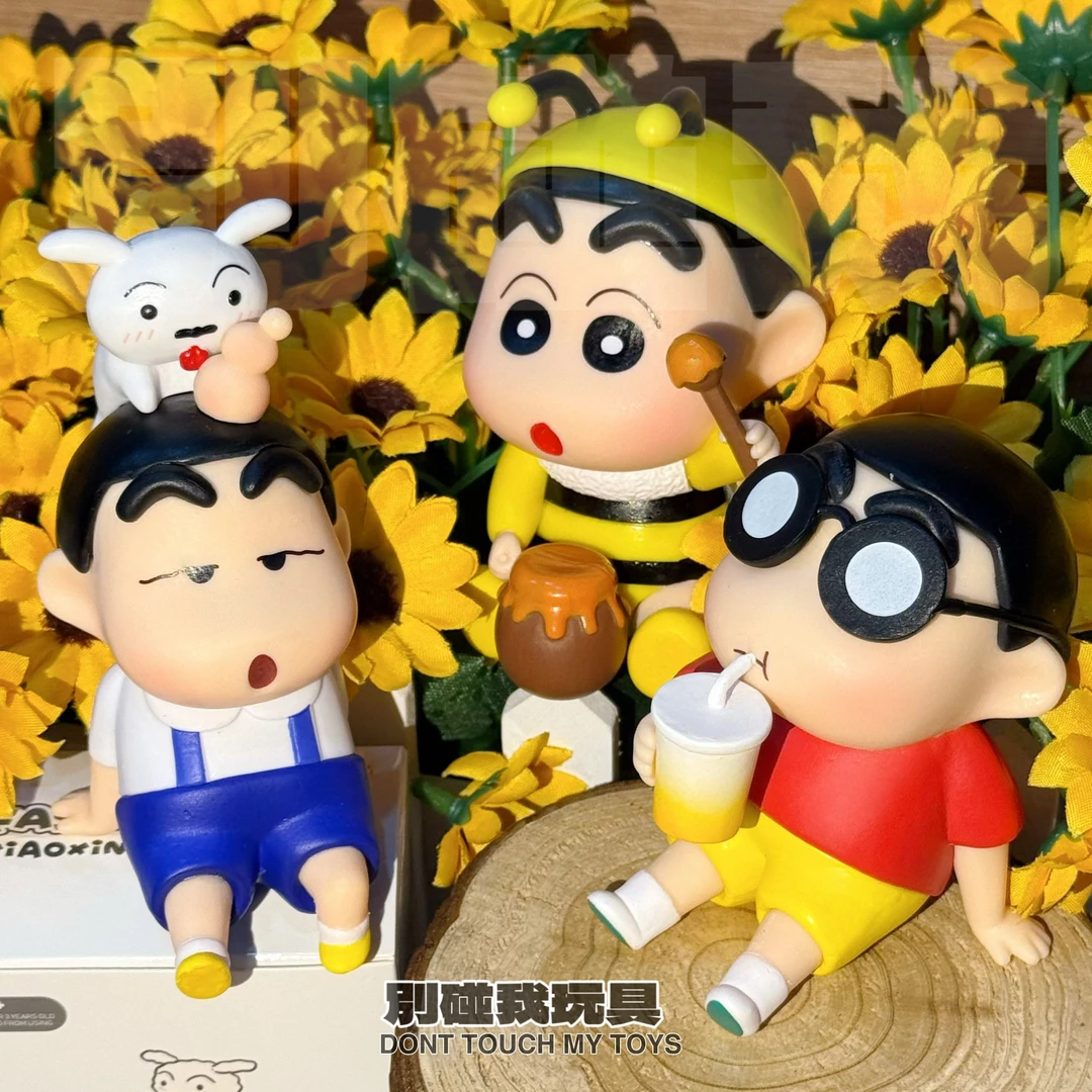 潮玩GK小新系列躺平挨揍蜜罐汽水小新小白手办摆件桌搭车载约10CM