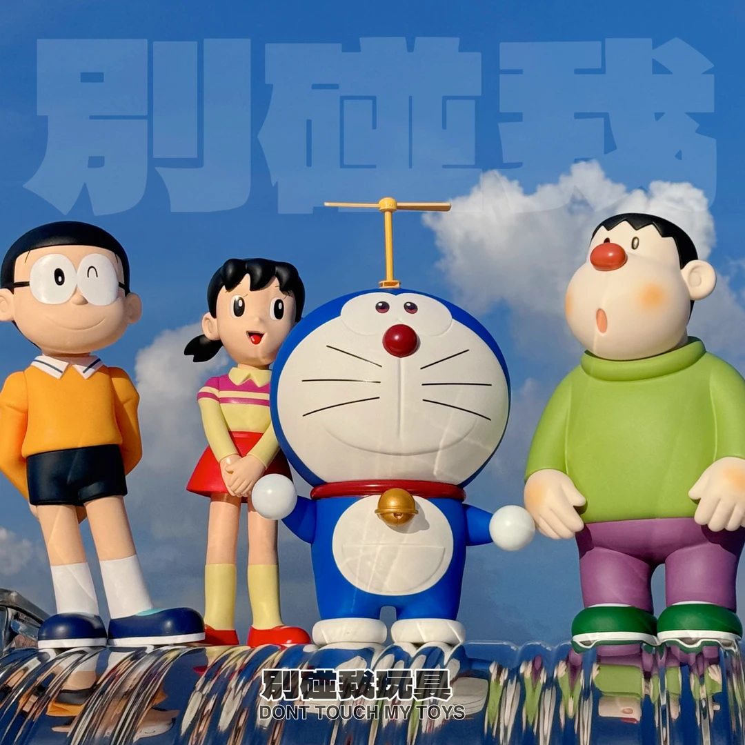 潮玩GK哆啦A梦系列 胖虎刚田武大雄静香机器猫 手办摆件玩具礼物