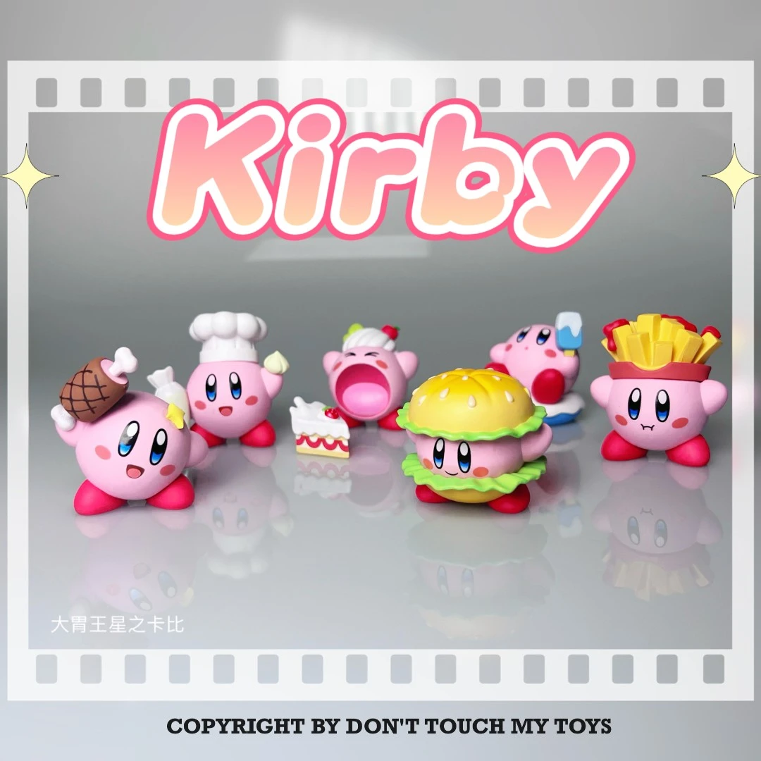 星之卡比系列 大胃王吃货卡比可爱手办摆件 一组6个 可车载 约5CM