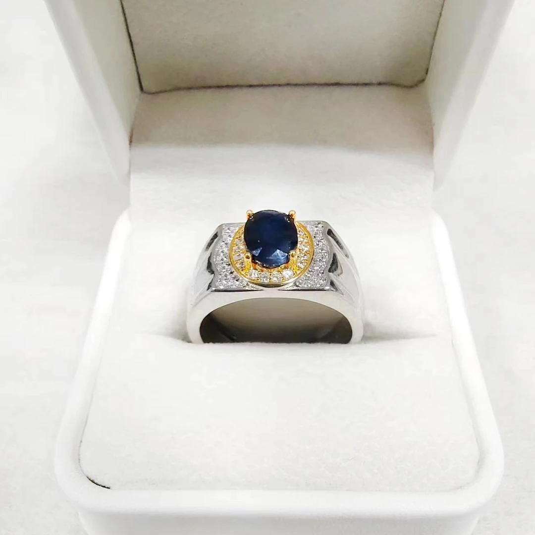 王者风范/蓝宝石男戒