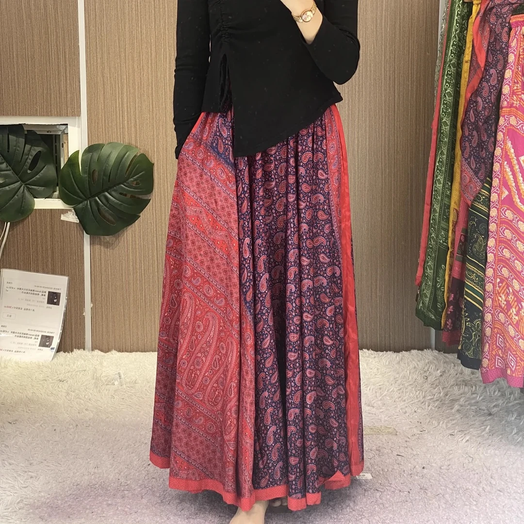 524 号红色，Aarani 尼泊尔高端大摆裙