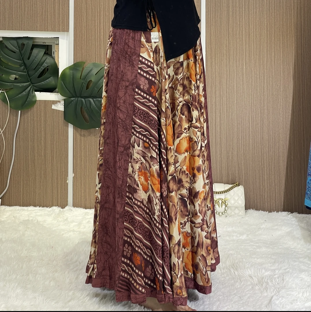 A41号橙色花，Aarani 尼泊尔高端大摆裙