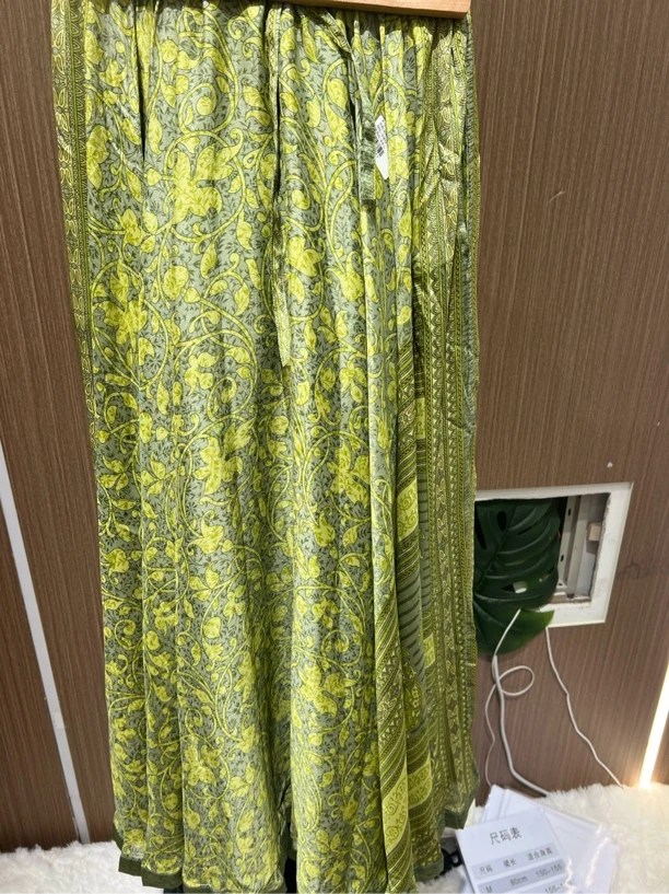 A54 号苹果绿，Aarani 尼泊尔高端大摆裙