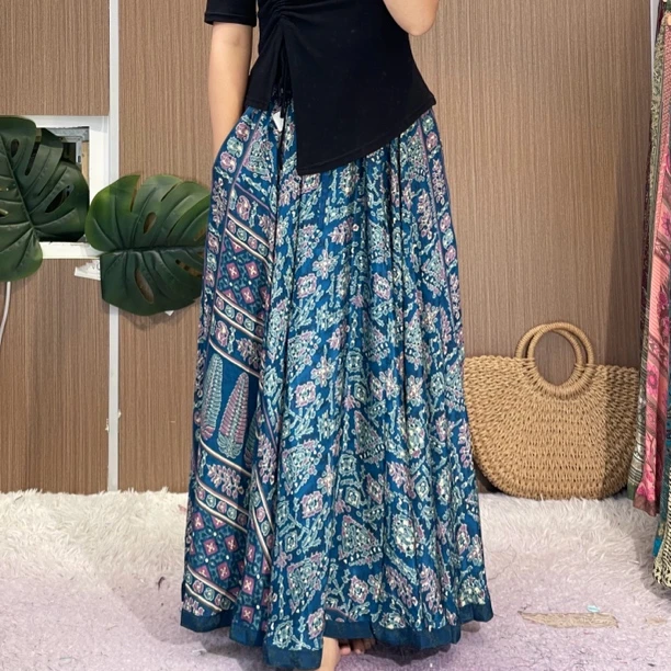 958 号孔雀蓝，Aarani 尼泊尔高端大摆裙