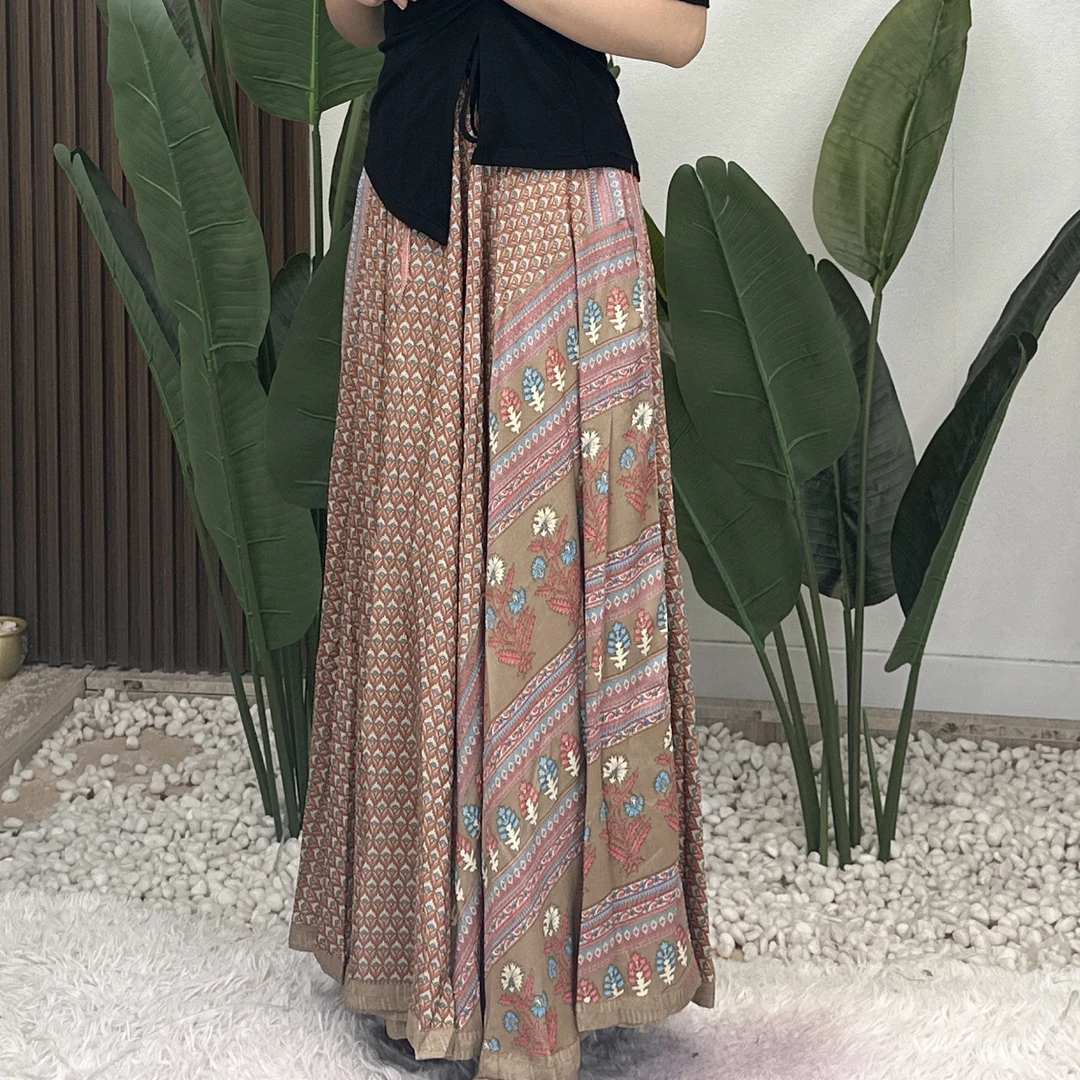 182号咖紫色，Aarani尼泊尔大摆裙