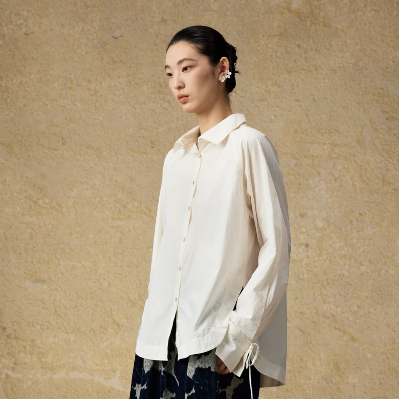 EXCEPTION中式可翻折立领衬衫AA24-Q1F11