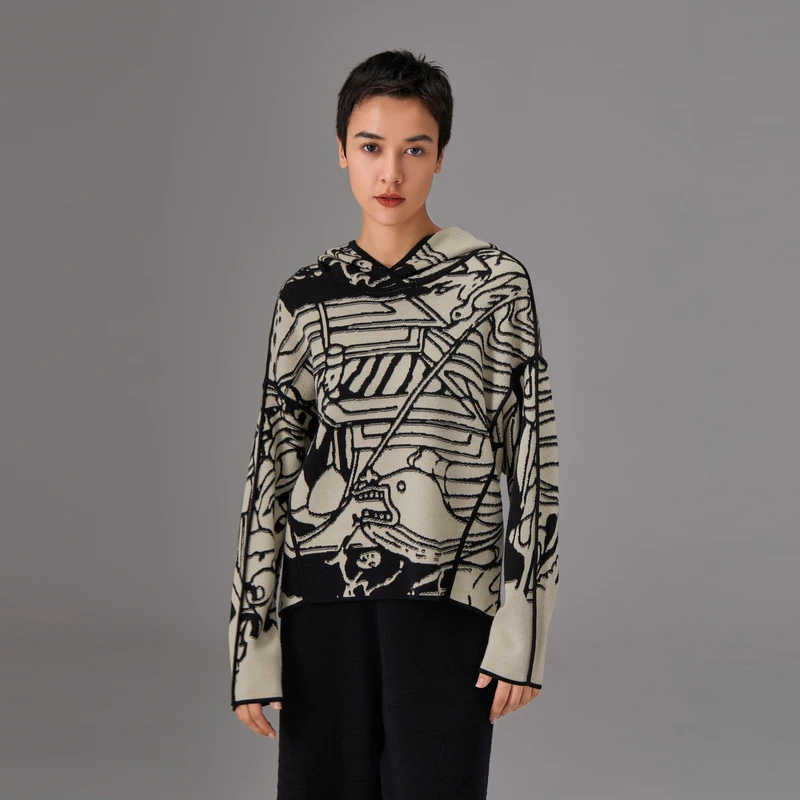 EXCEPTION例外连帽套头A124-Y2D04