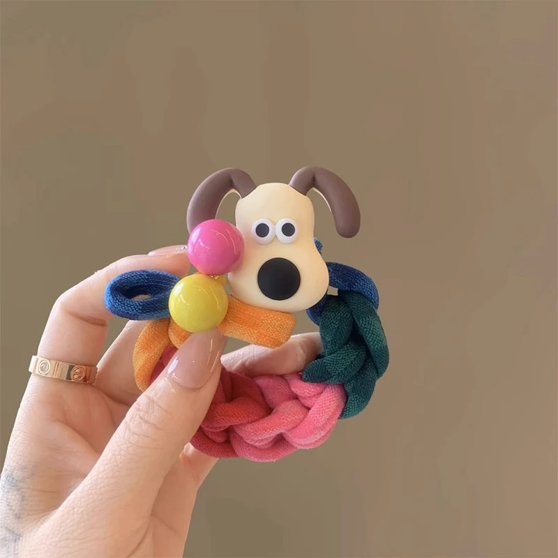 可爱卡通多巴胺发圈头绳时尚皮筋女扎头发绳高弹力耐用加粗马尾