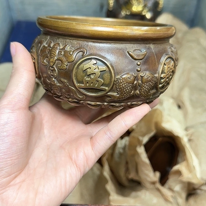 铜质工艺把玩摆件