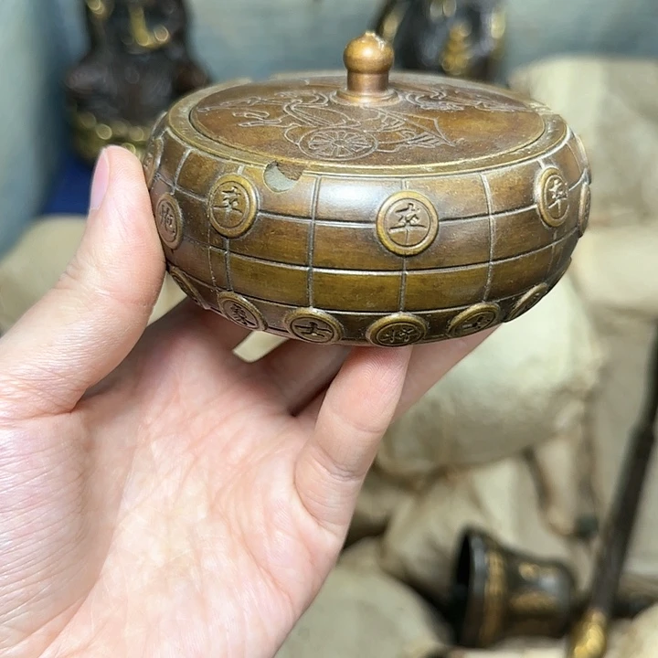 铜质工艺把玩摆件