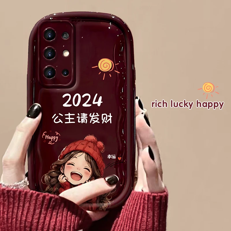 荣耀30s手机壳2024公主请发财小胖子女创意卡通个性可爱保护防摔
