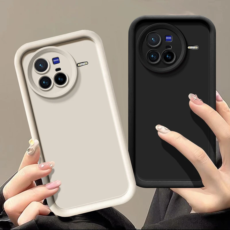 适用VIVOX80手机壳天眼阶梯全包个性创意硅胶防摔纯色软壳