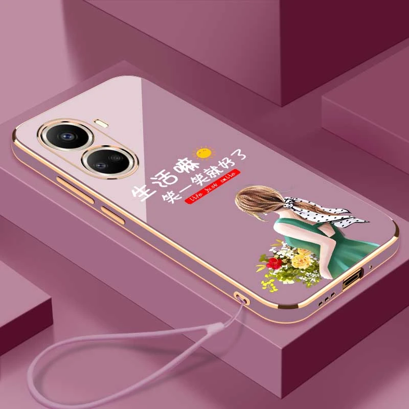 电镀笑一笑适用于华为NOVA10SE硅胶软壳【镜头保护+送挂绳】
