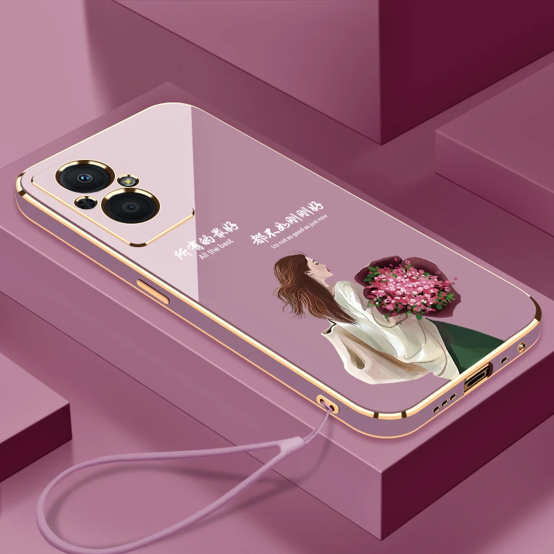适用于OPPOA96手机壳生活是自己的全包镜头硅胶防摔女款电镀软壳