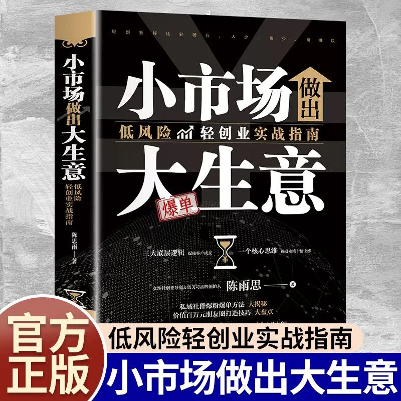 小市场做出大生意:低风险轻创业实战指南 创业赚钱经营企业管理书