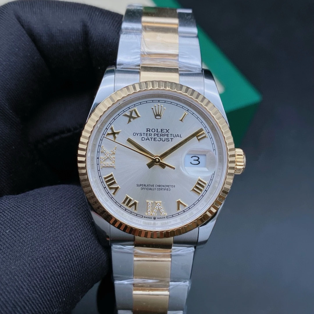 99新 Rolex/劳力士 日志126233/银灰盘/机械男表/表径36mm