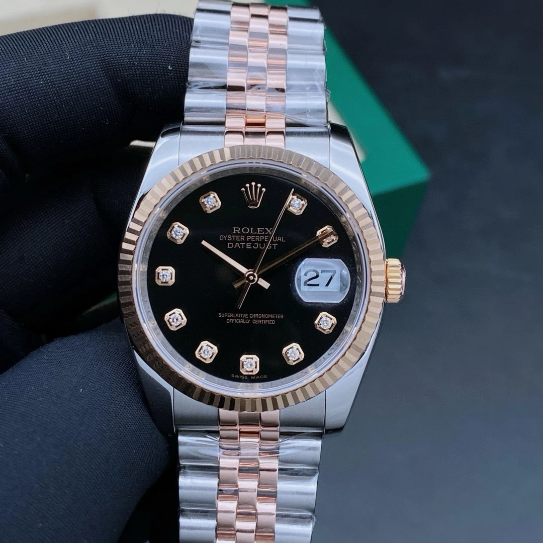 99新 Rolex/劳力士 日志116231/黑盘/机械男表/表径36mm
