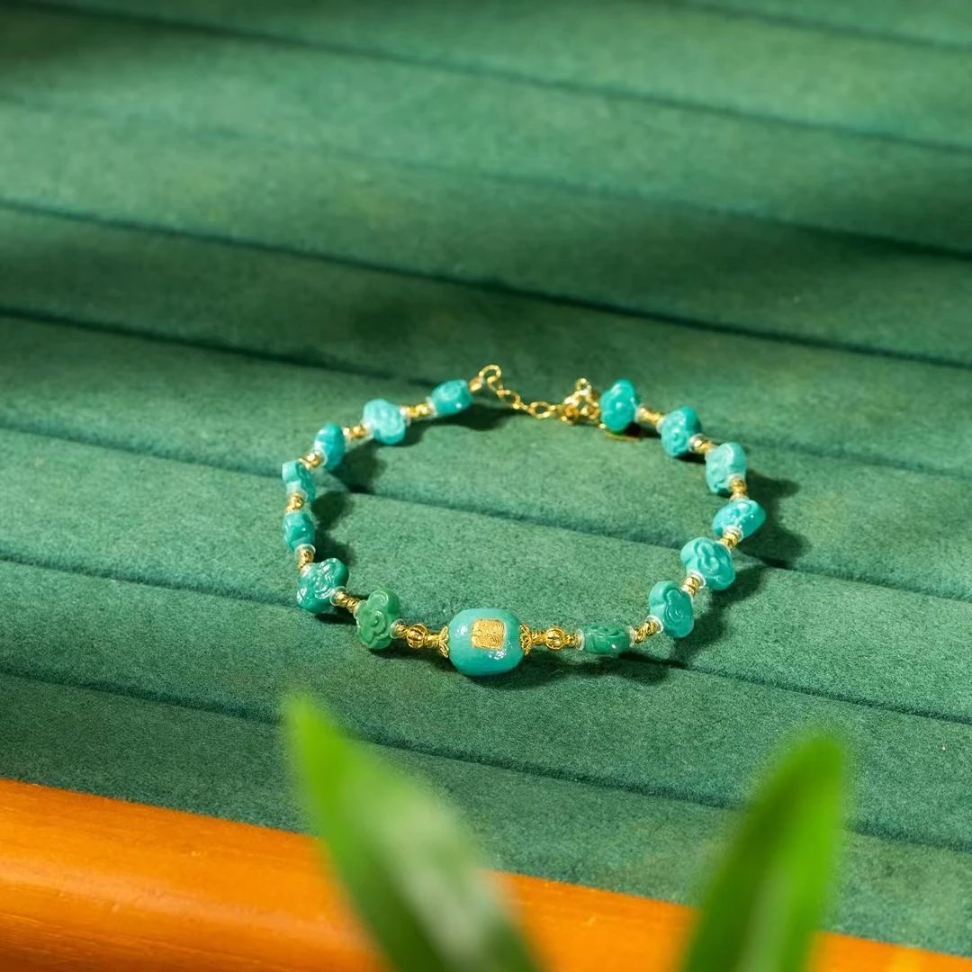 【世间臻宝】18K绿松DIY手串/Q0783/多样性发一件