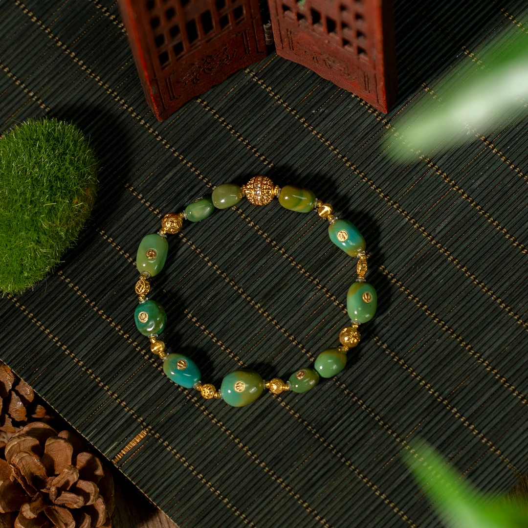 【世间臻宝】18K绿松石DIY手链/Q0951/多样性发一件/3