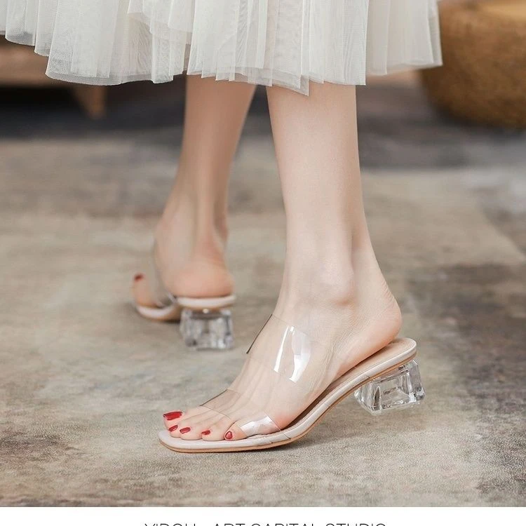 ②【H2025】高跟凉鞋女2025新款夏罗马鞋仙女风配裙子高级感时装鞋w