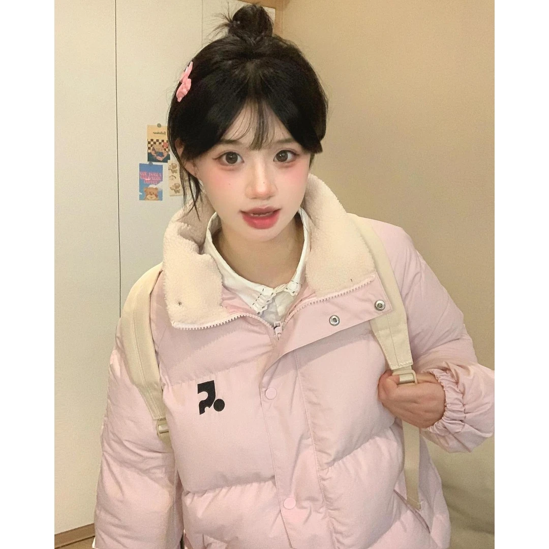 韩版立领保暖厚棉服外套女2025年冬季新款宽松百搭高级休闲棉袄