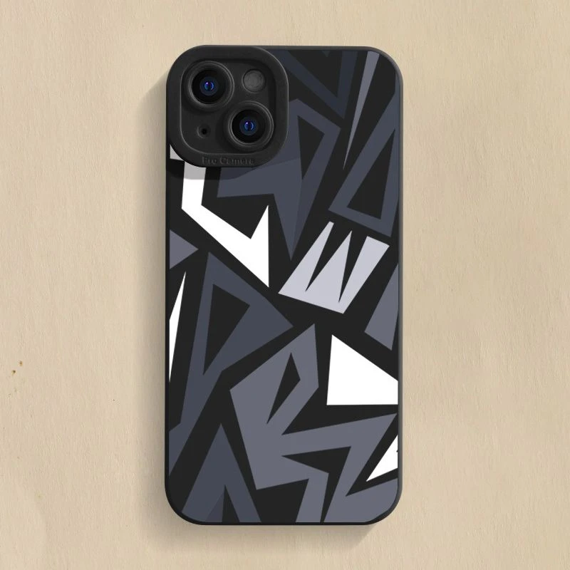 不规则色块适用苹果17手机壳华为高级感oppovivos17小米12s一加11