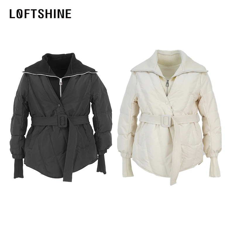 LOFTSHINE珞炫羽绒服短款收腰显瘦外套73502219
