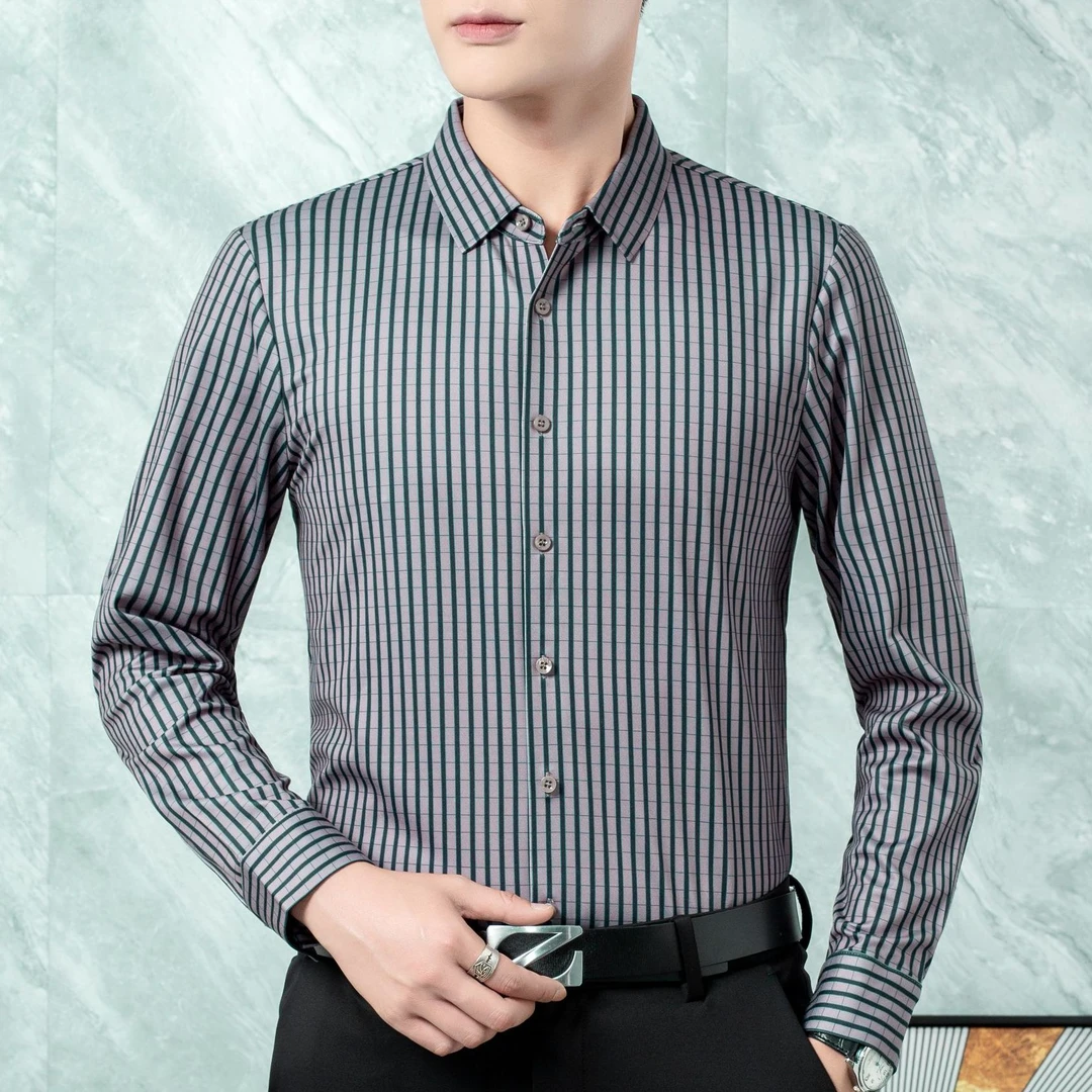 【悠悠专属】秋冬男士长袖商务时尚衬衫长袖百搭衬衣 3701#