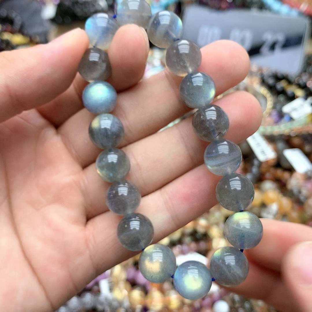 拉长石手链未镶嵌手链