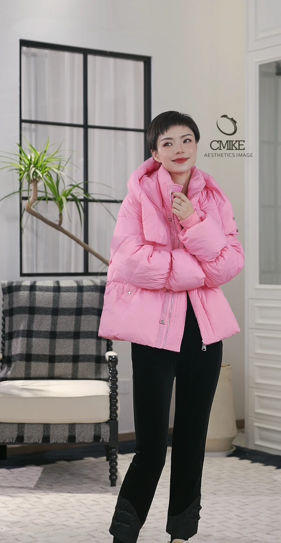 【蜜客严选】加厚秋冬时尚户外保暖冬季女韩版简约潮流羽绒服RY020