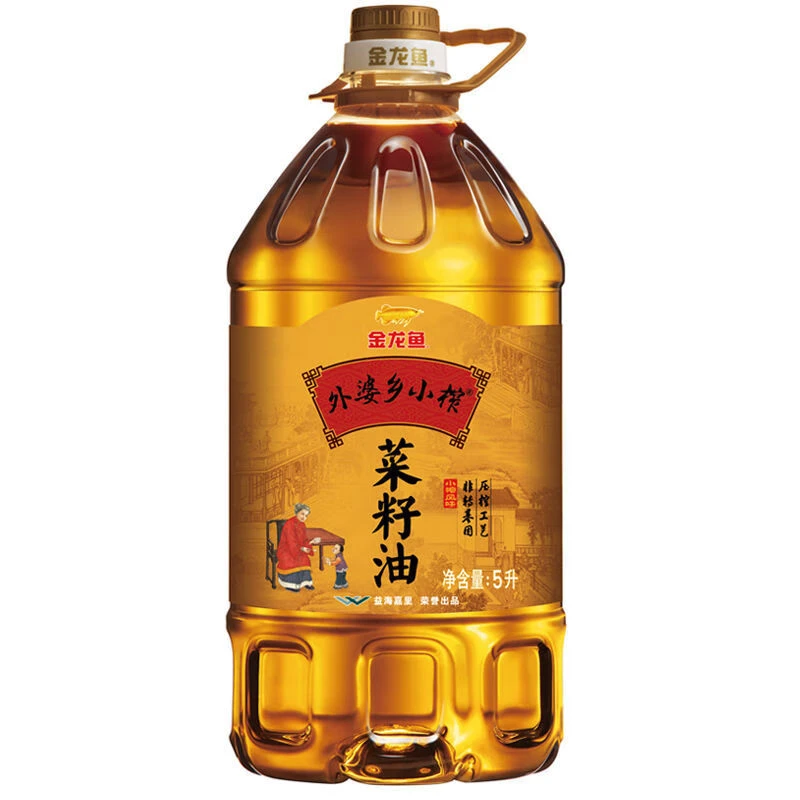 金龙鱼外婆香小榨菜籽油5L