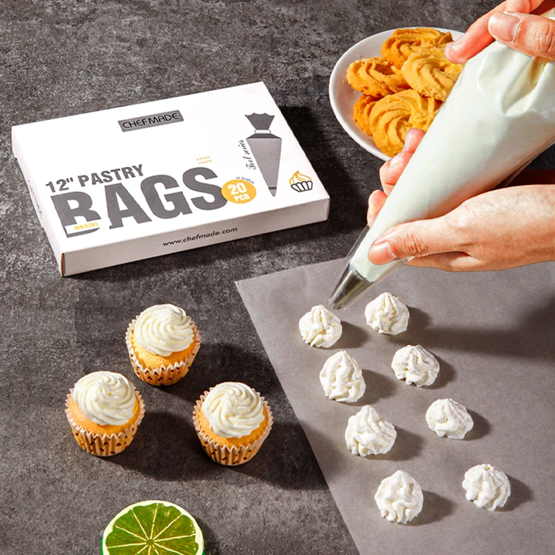 学厨 食品级曲奇奶油裱花袋加厚挤花袋一次性裱花袋家用烘焙工具