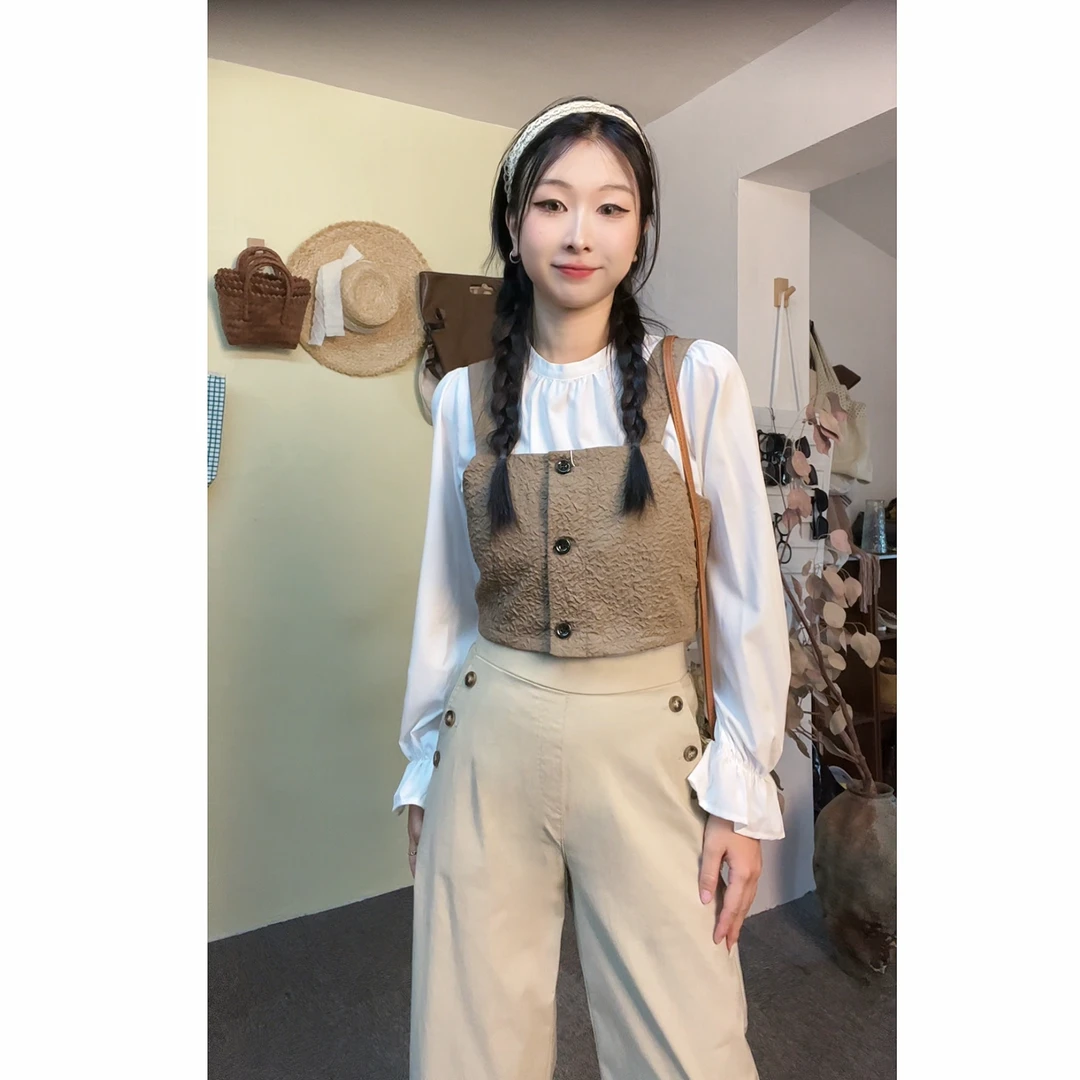 Dobest 罩衫背心不单发 请搭配衬衫下单