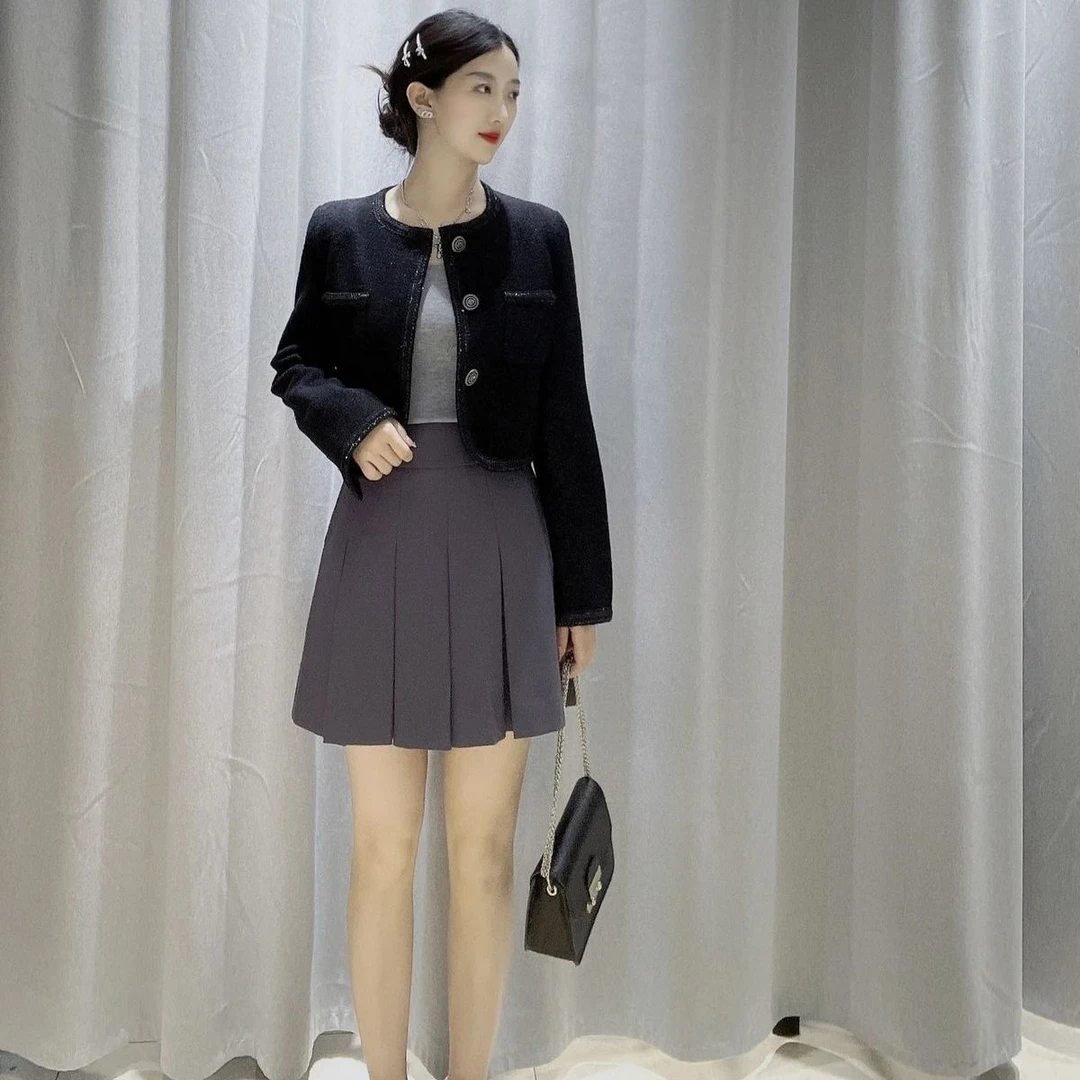 阿家正品活动专享质感短款千金小香风外套 5400627-4A33911-001