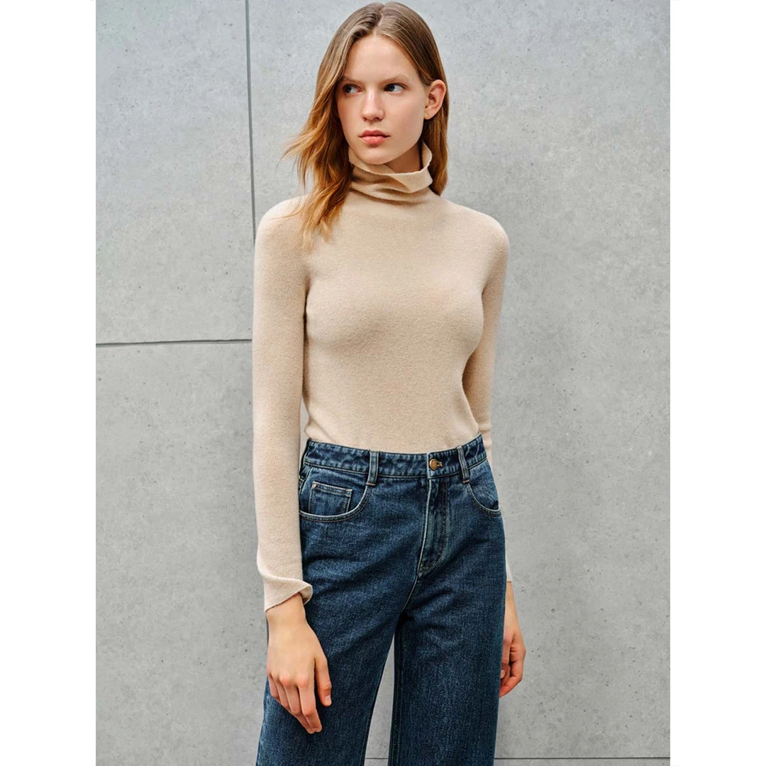 【明星裴蓓同款】INSUN恩裳春秋季修身显瘦保暖针织衫9C33506240