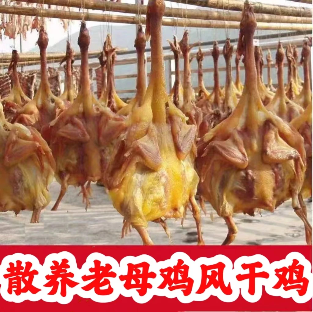 【东台琴姐甄选】农家散养老母鸡风干鸡风干鹅风干鸭拍鹅送鸡