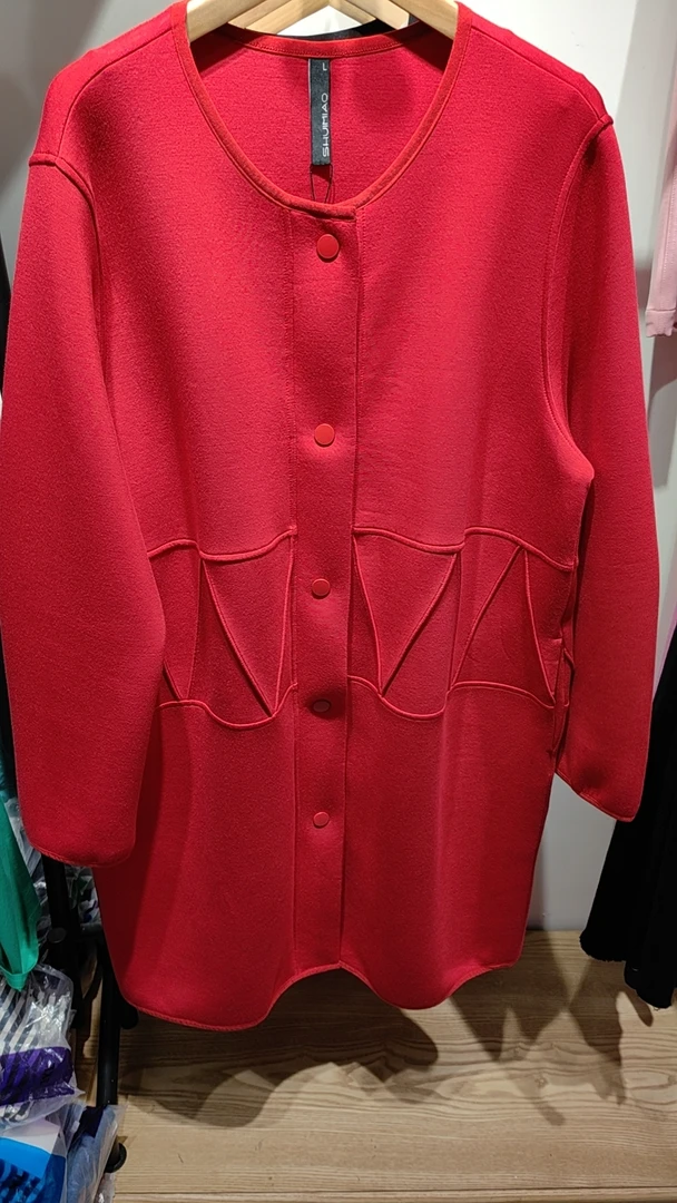 水淼2024秋款舒适大码宽松休闲外套