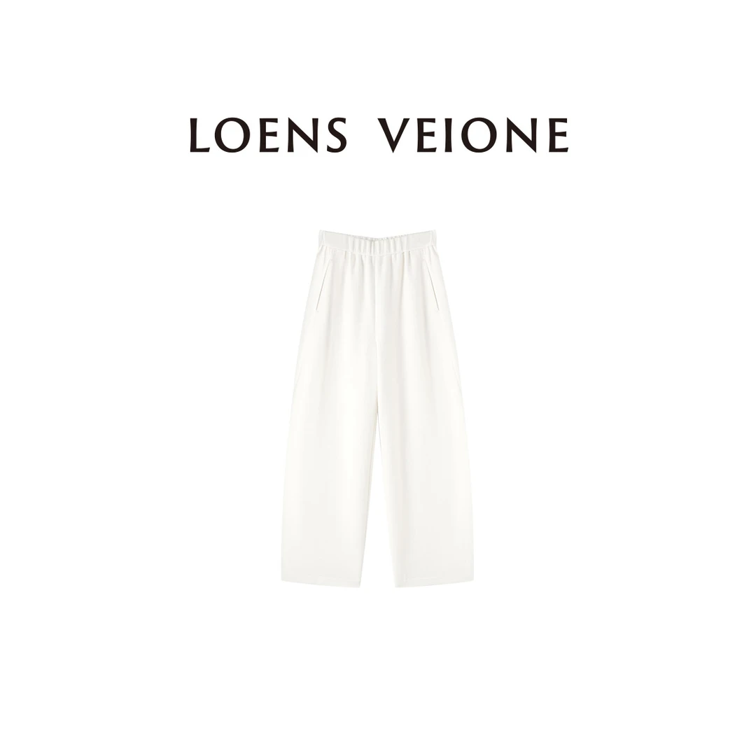 罗拉LOENS VEIONE/路斯威亚 澳洲羊毛设计收腰休闲裤24CVCG0375N