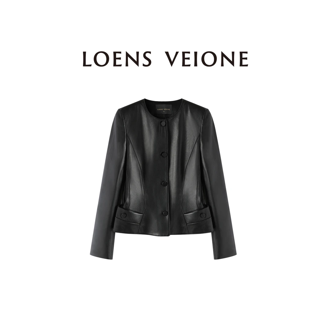 LOENS VEIONE/路斯威亚 100%弹力【新西兰小羊皮】皮衣24CVCP0005N